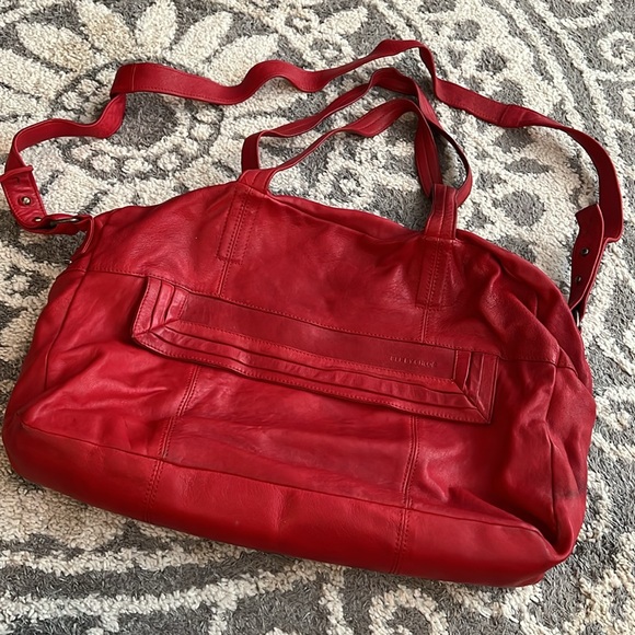 See By Chloe Handbags - See By Chloe handbag, red leather - pre-loved condition with water damage